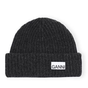 GANNI BEANIE- BRAND NEW- NEVER WORN- GRAY COLOR- WITH TAGS